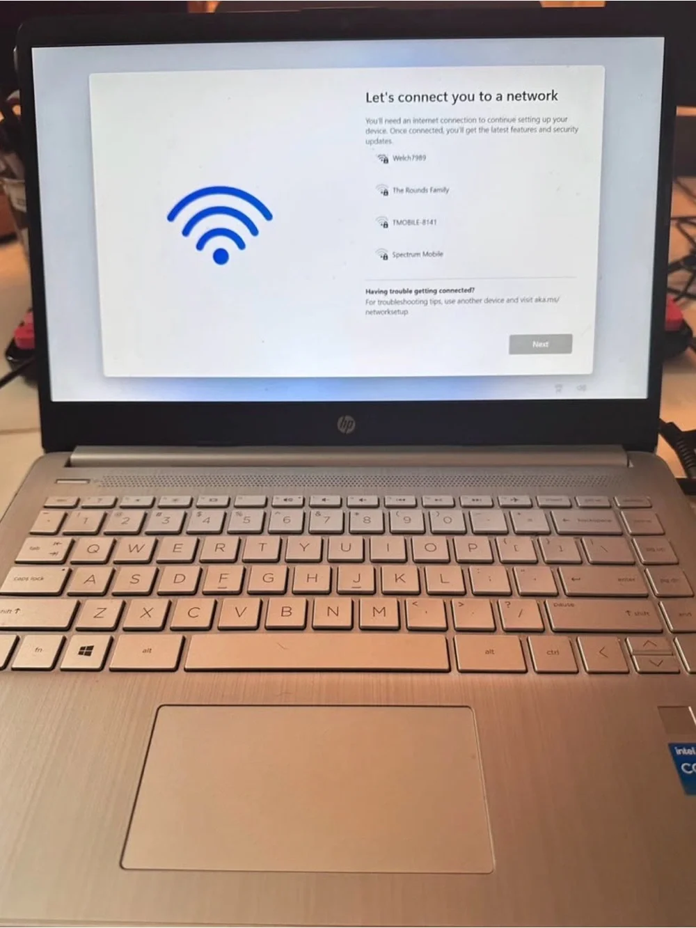 HP 14” Laptop Intel Core i3 4GB RAM 128GB SSD Windows 11 + Charger